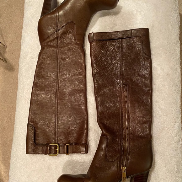Coach Kaylie long boot stacked heel w box - Picture 3 of 15